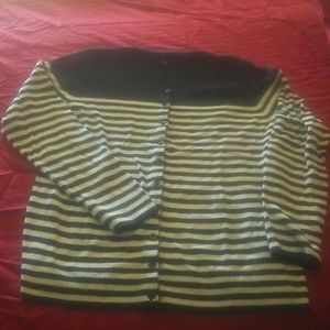 Navy and White Sweater